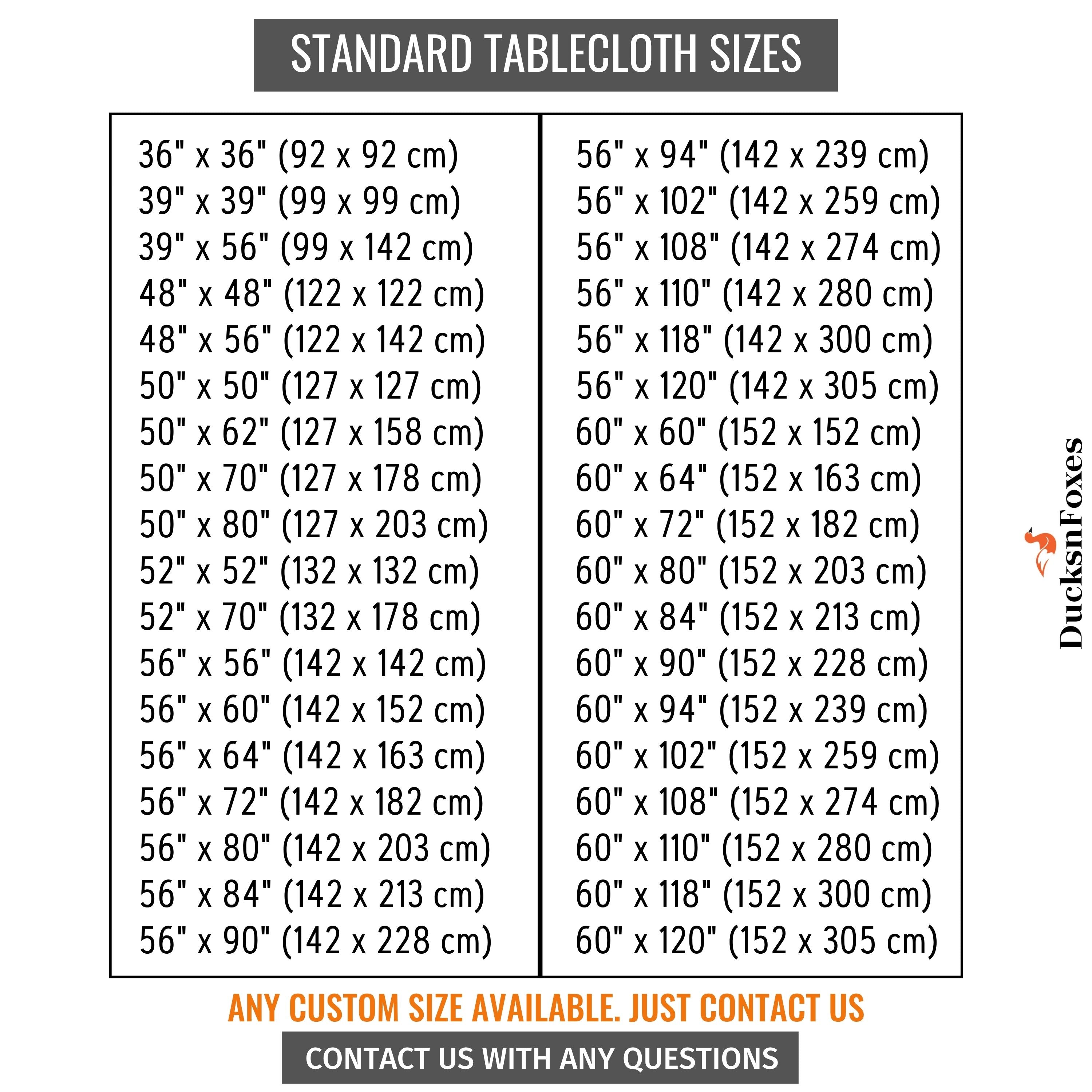 Black Linen Round Tablecloth