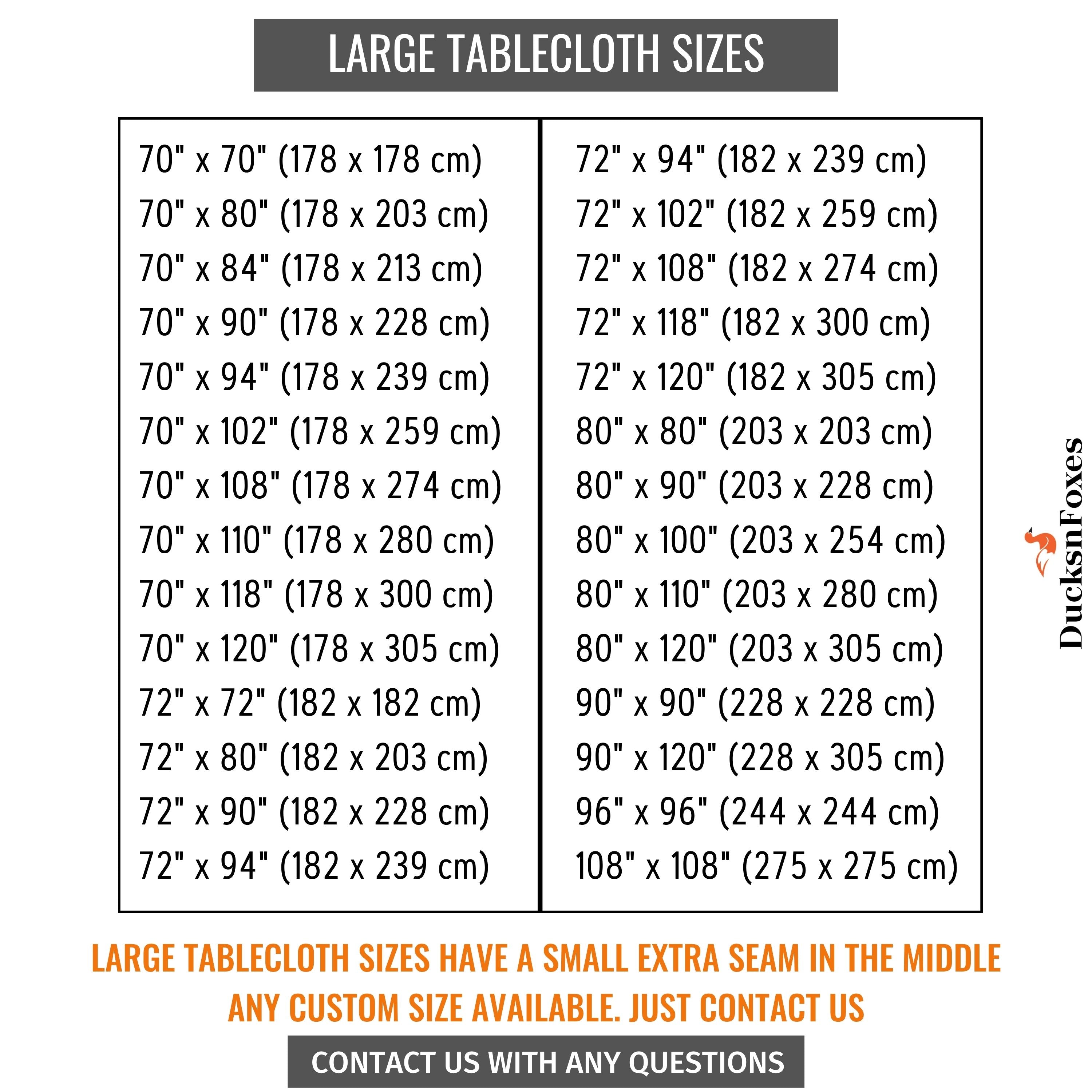 Black Linen Round Tablecloth