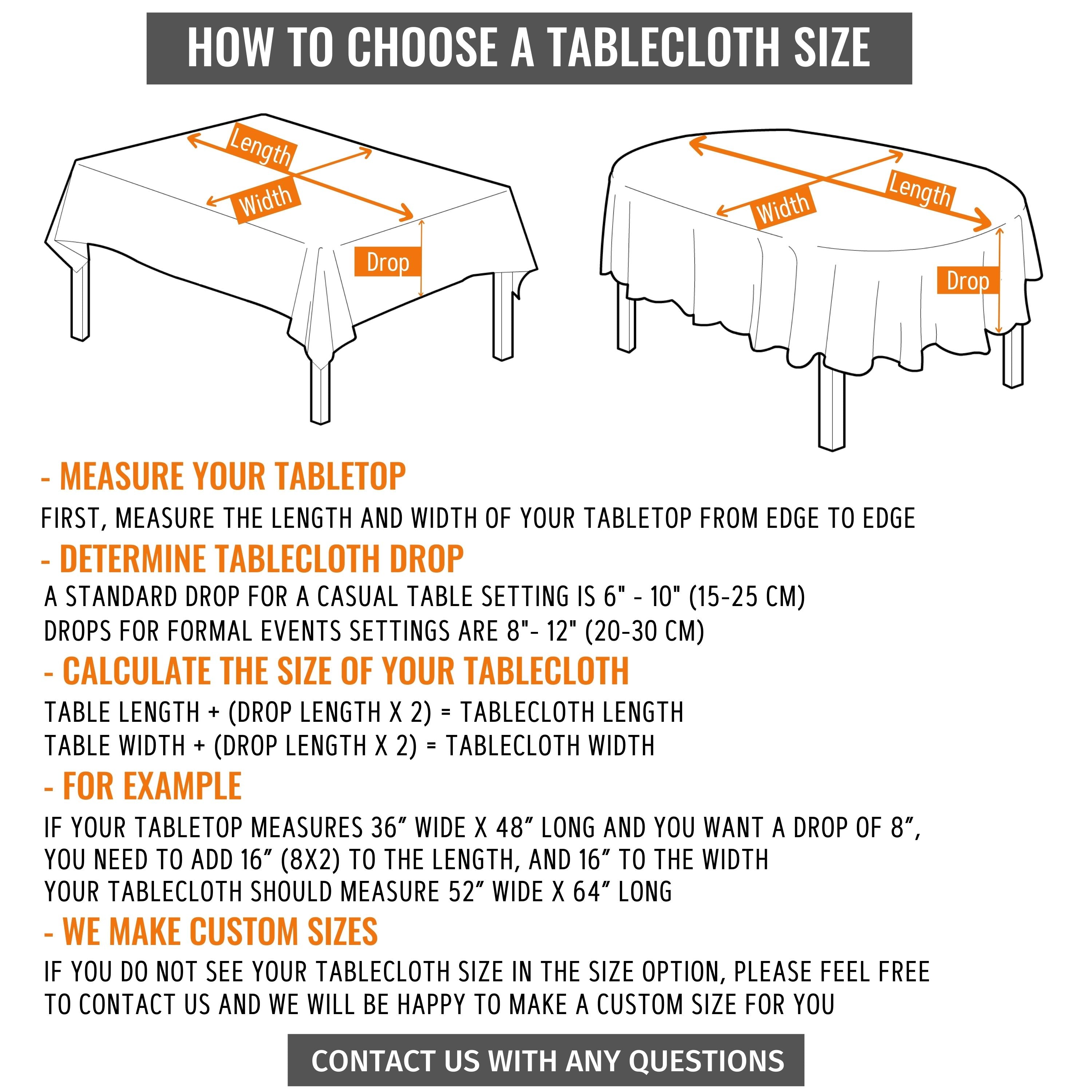 Black Linen Round Tablecloth