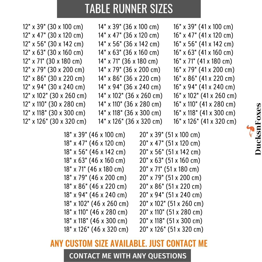 Black Linen Table Runner Solid Dark Color