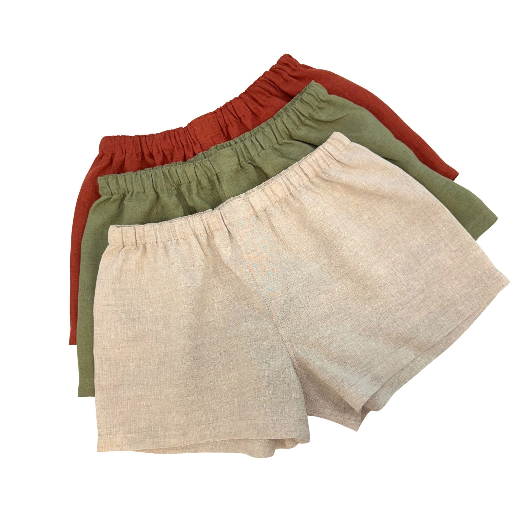 Mens Boxer Shorts in Natural Shades