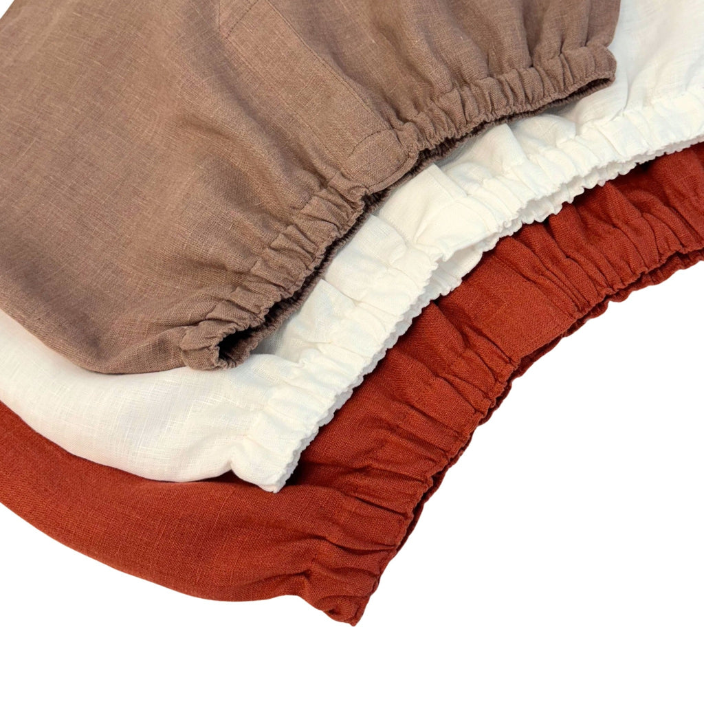 Linen Boxers Shorts Set