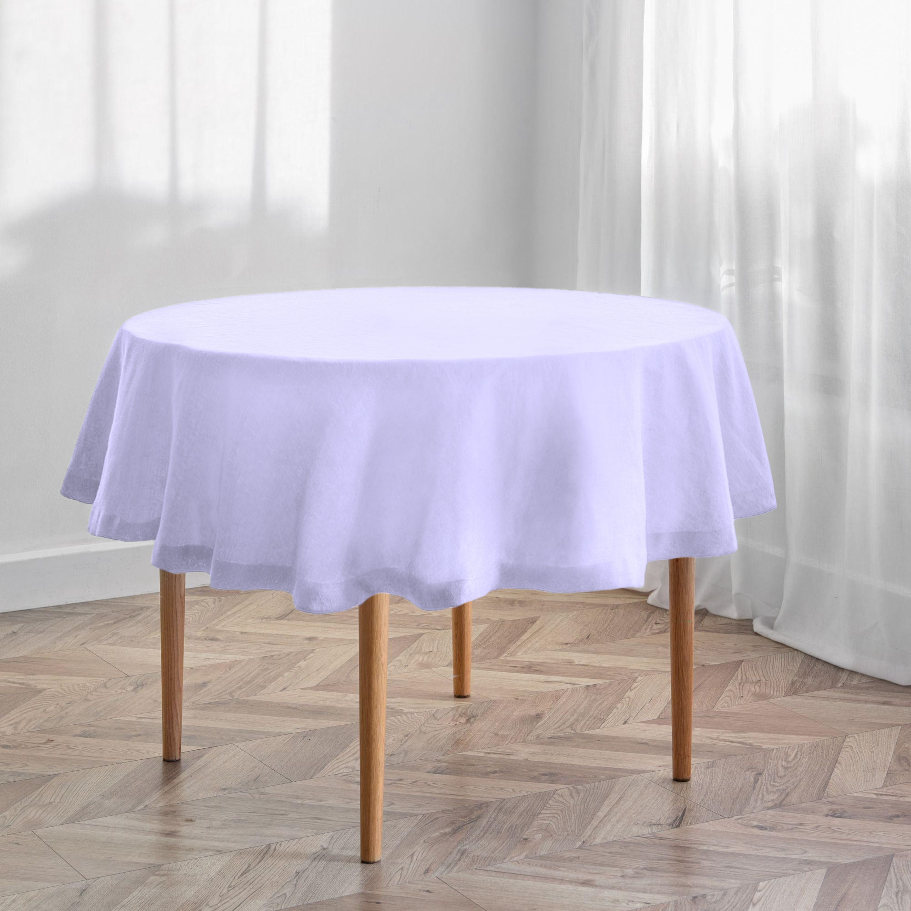 Light Purple Round Tablecloths