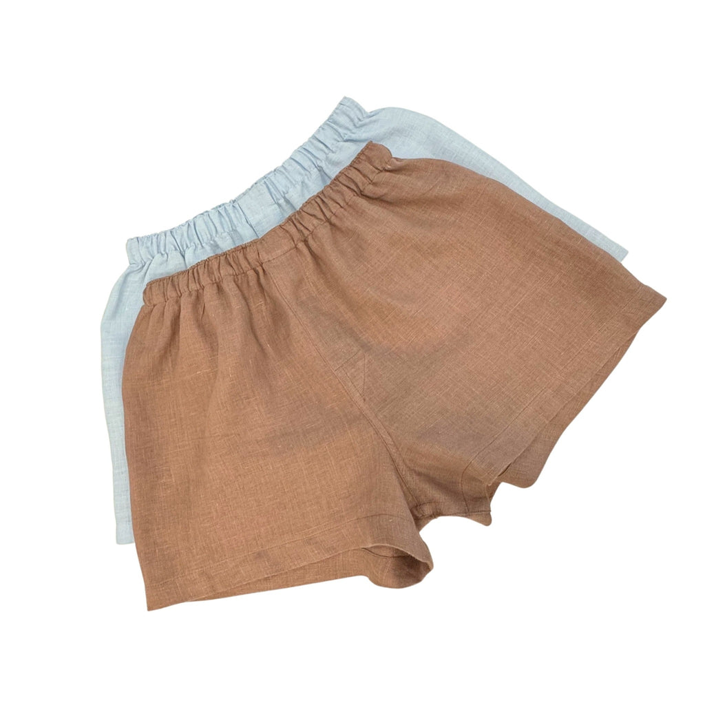 Two-Pair Linen Boxer Shorts Set