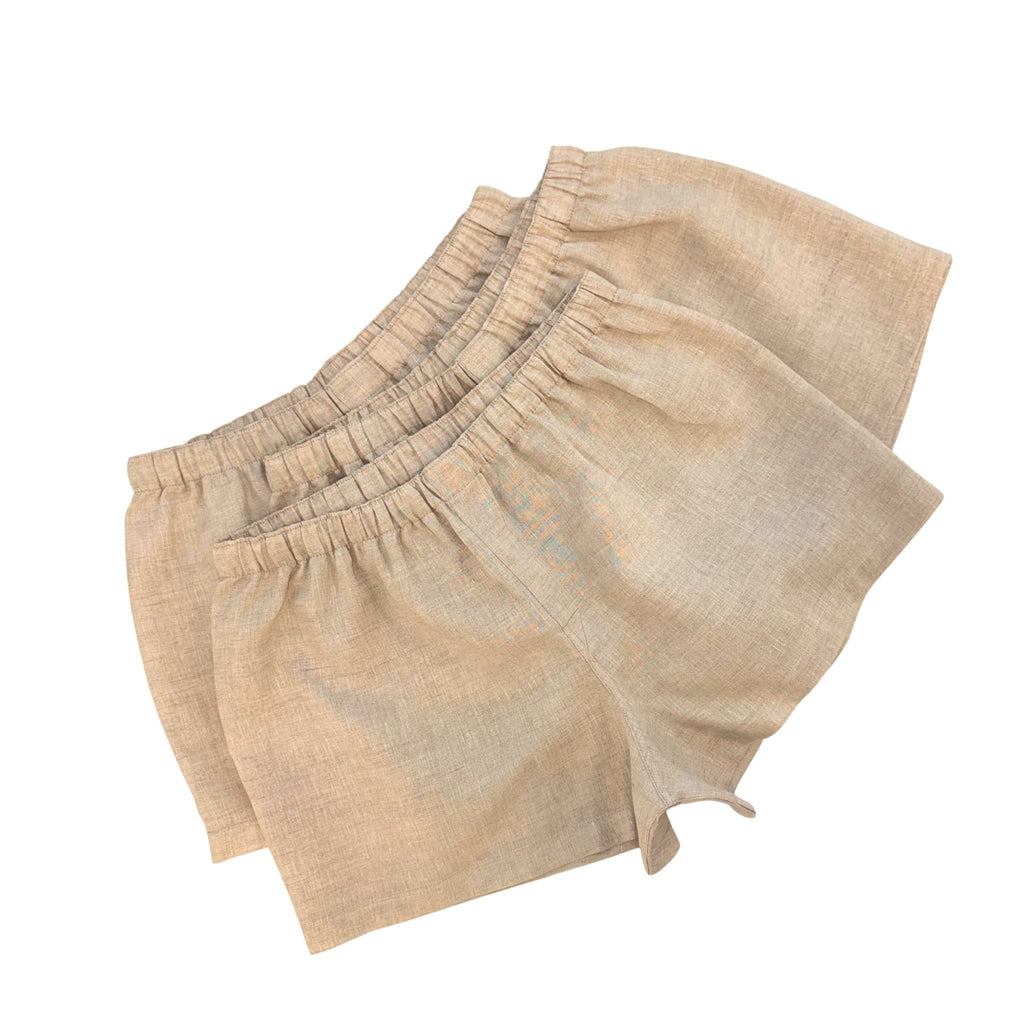 Women’s Linen Boxer Shorts