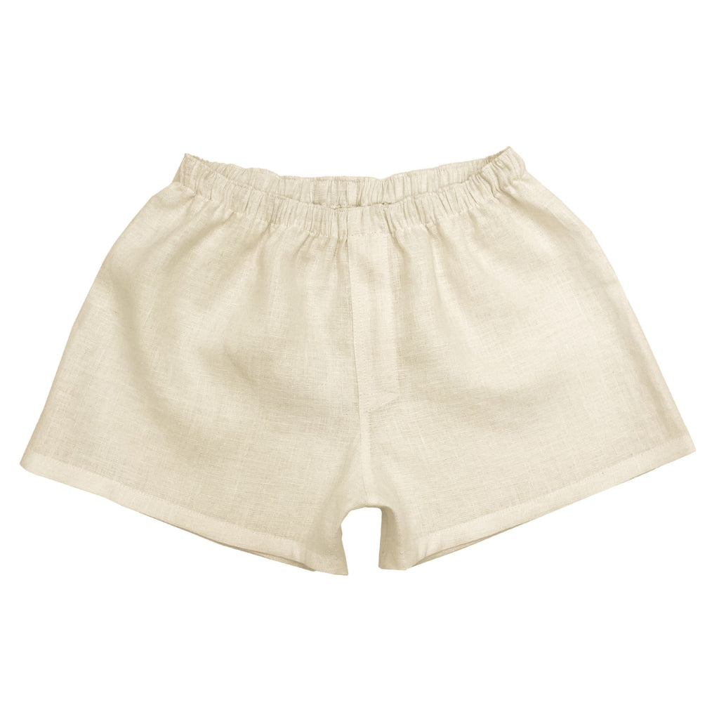 Lightweight Beige Linen Boxers for Men