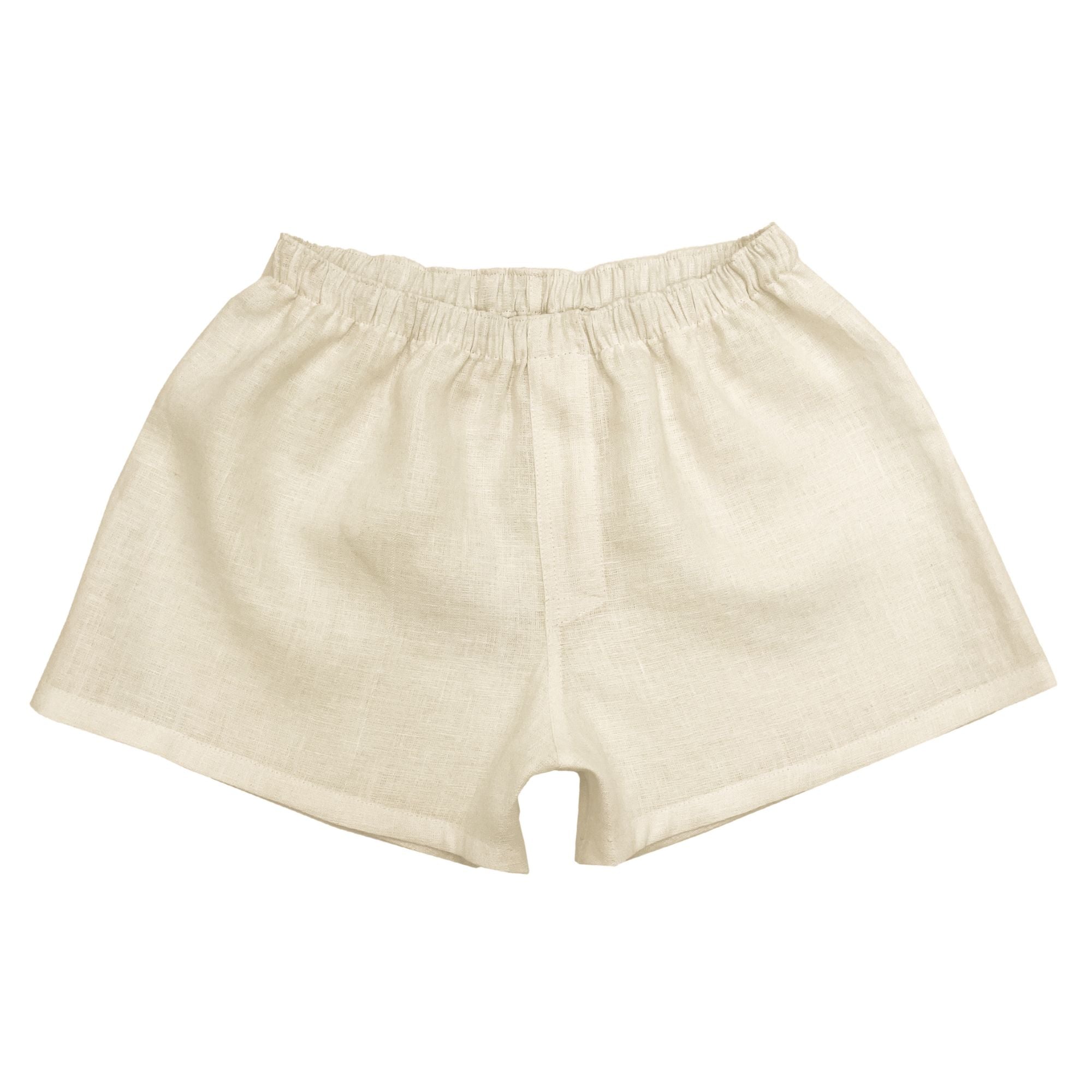 Lightweight Beige Linen Boxers for Men