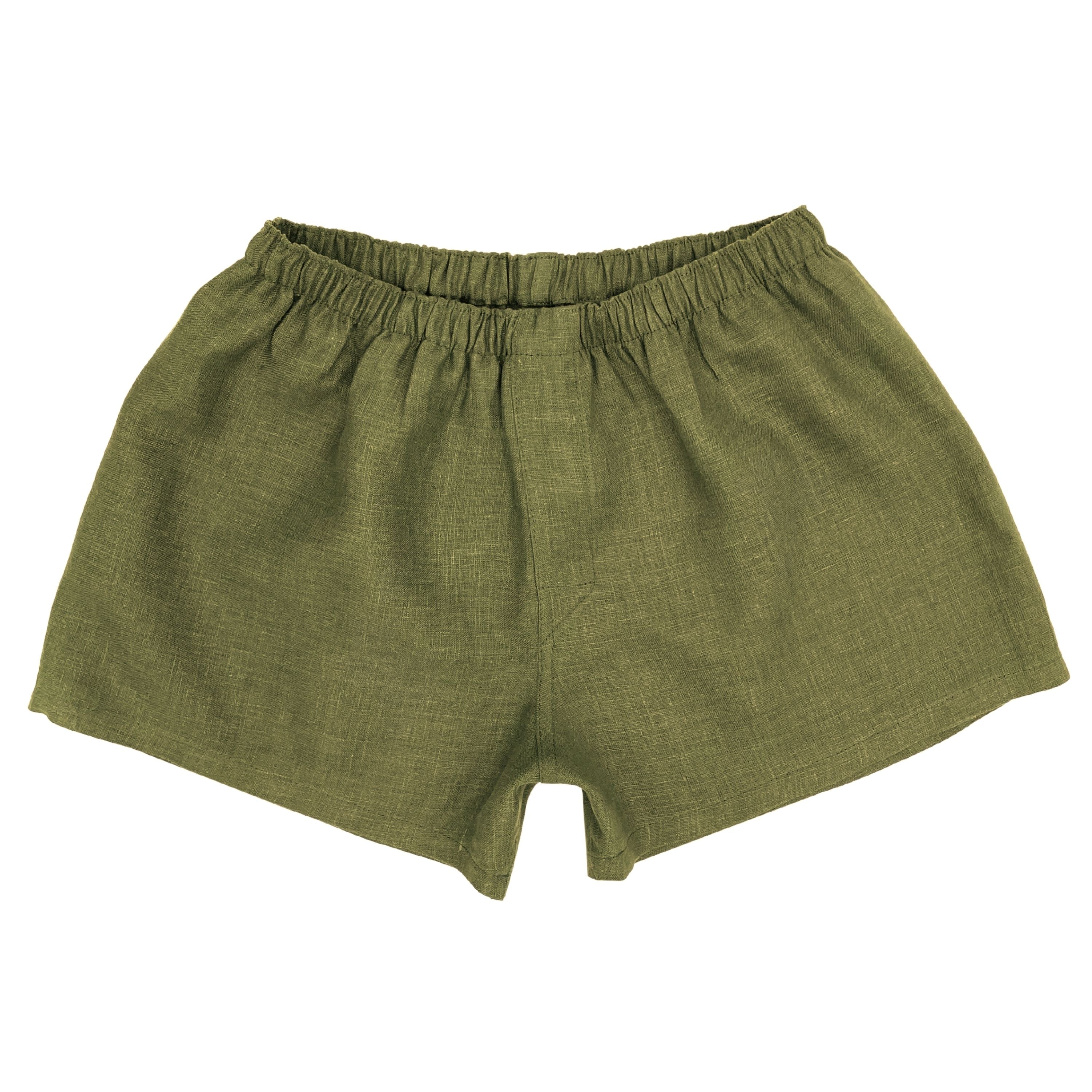 Movement-Oriented Dark Olive Linen Underwear