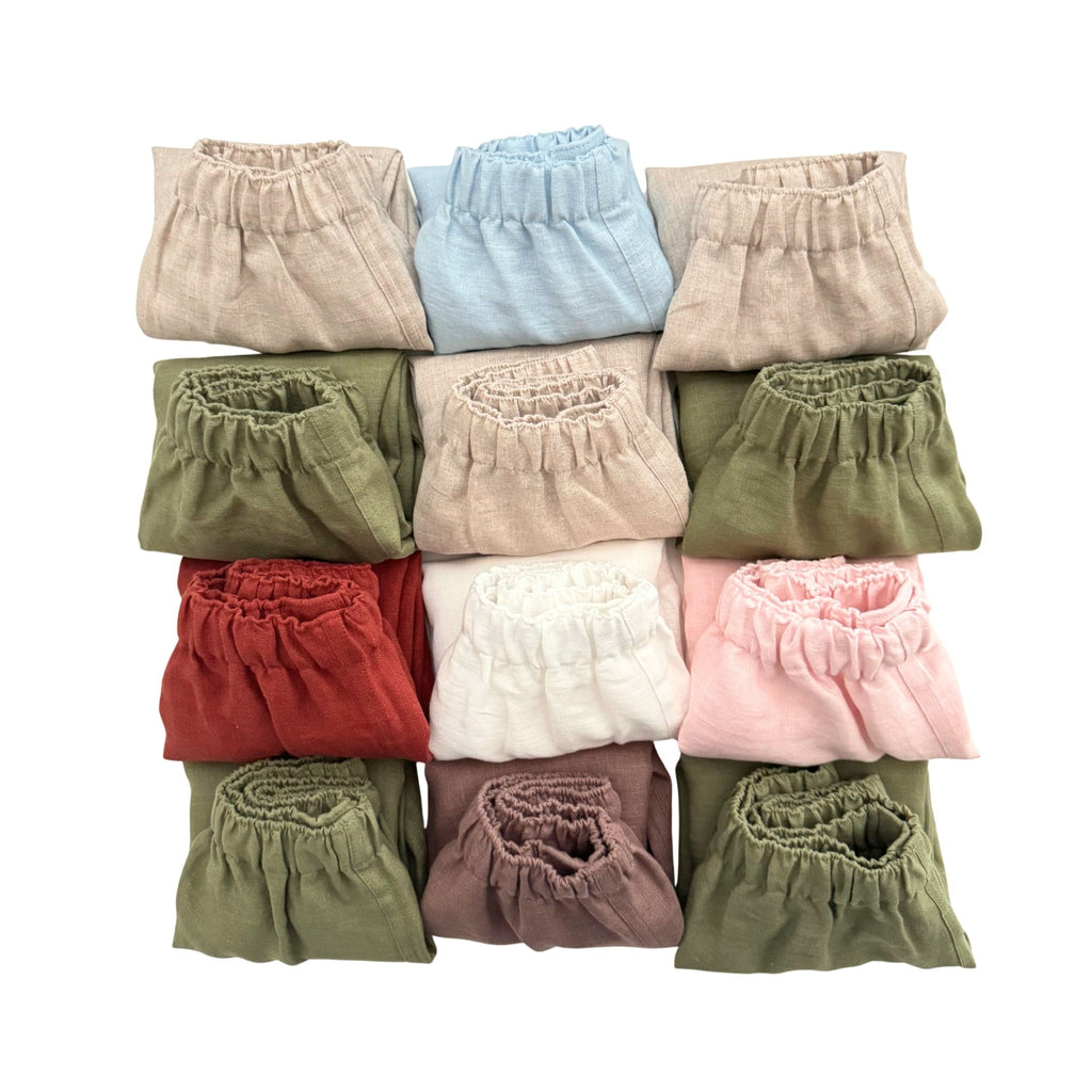 Women’s Linen Boxer Shorts Set