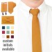 Linen mustard (marigold) necktie