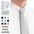 Linen light gray (silver) ties15