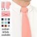 Linen coral (parfait) necktie