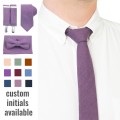 Linen mauve (wisteria) tie