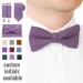 Linen mauve (wisteria) bow tie