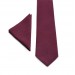 Linen burgundy (wine/cabernet) tie