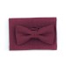 Linen burgundy (wine/cabernet) bow tie