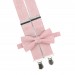 Dusty rose (ballet) ties and suspenders