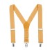 Mustard (marigold) necktie and suspenders