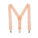 Peach (bellini) bow tie and suspenders