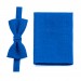 Linen royal blue (horizon) tie and pocket square