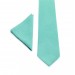 Linen mint (spa) bow tie and pocket square