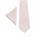 Linen petal pink bow tie and suspenders