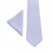 Linen light purple (iris) bow tie and pocket square