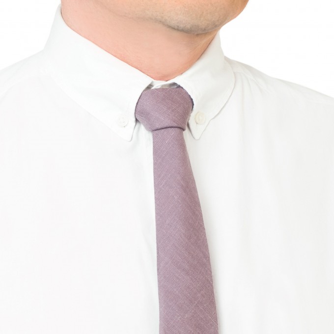 Linen lavender haze bow tie and pocket square