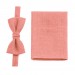 Coral (parfait) necktie and suspenders