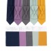 Linen navy blue (midnight/dark navy) necktie