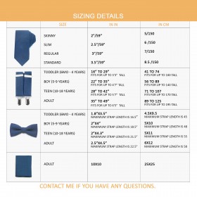 Steel blue neck ties and suspenders