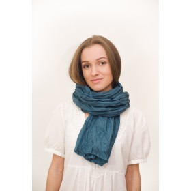 Teal blue scarf