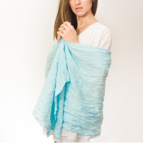 Light blue scarf