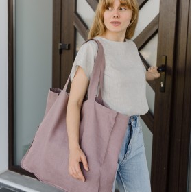 Tan tote bag