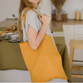 Mustard tote bag