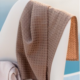 Tan waffle bath towel