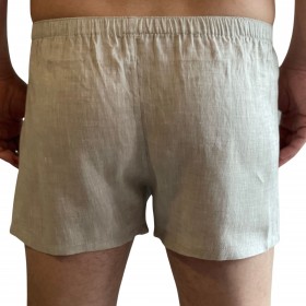 Natural linen boxers shorts