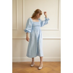 Light blue off shoulder dress Baila