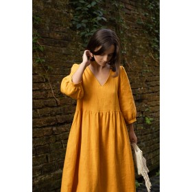 Mustard oversize dress Zoie